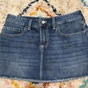 Hollister Low Rise Denim Skirt